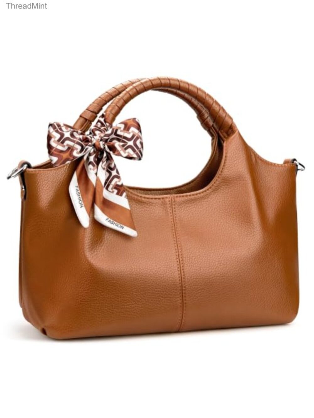 Vegan Leather Top Handle Purse Women Hobo Bag Adjustable Strap